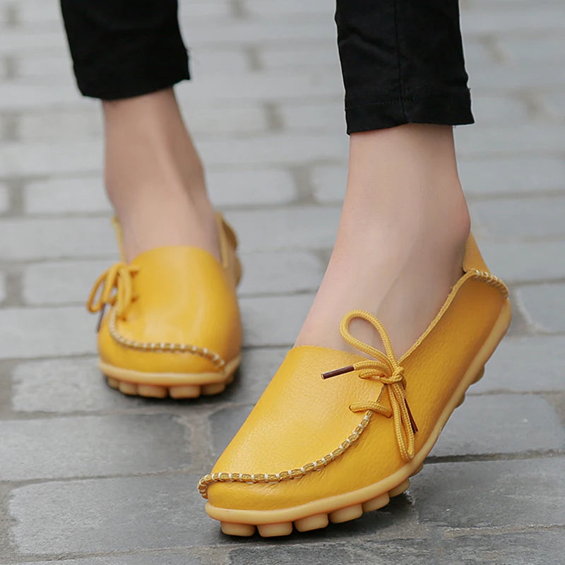 Ballerines Cuir Nœud Papillon Grande Taille | MDN Store