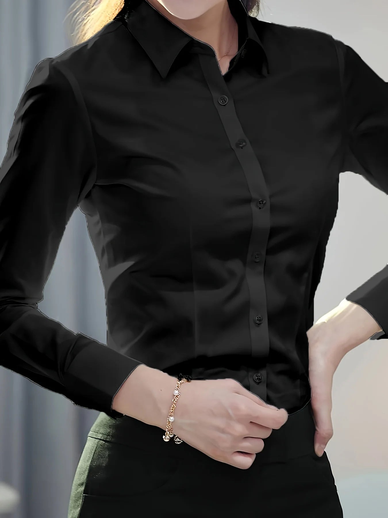 Chemise Blanche Femme Col Rabattu | MDN Store
