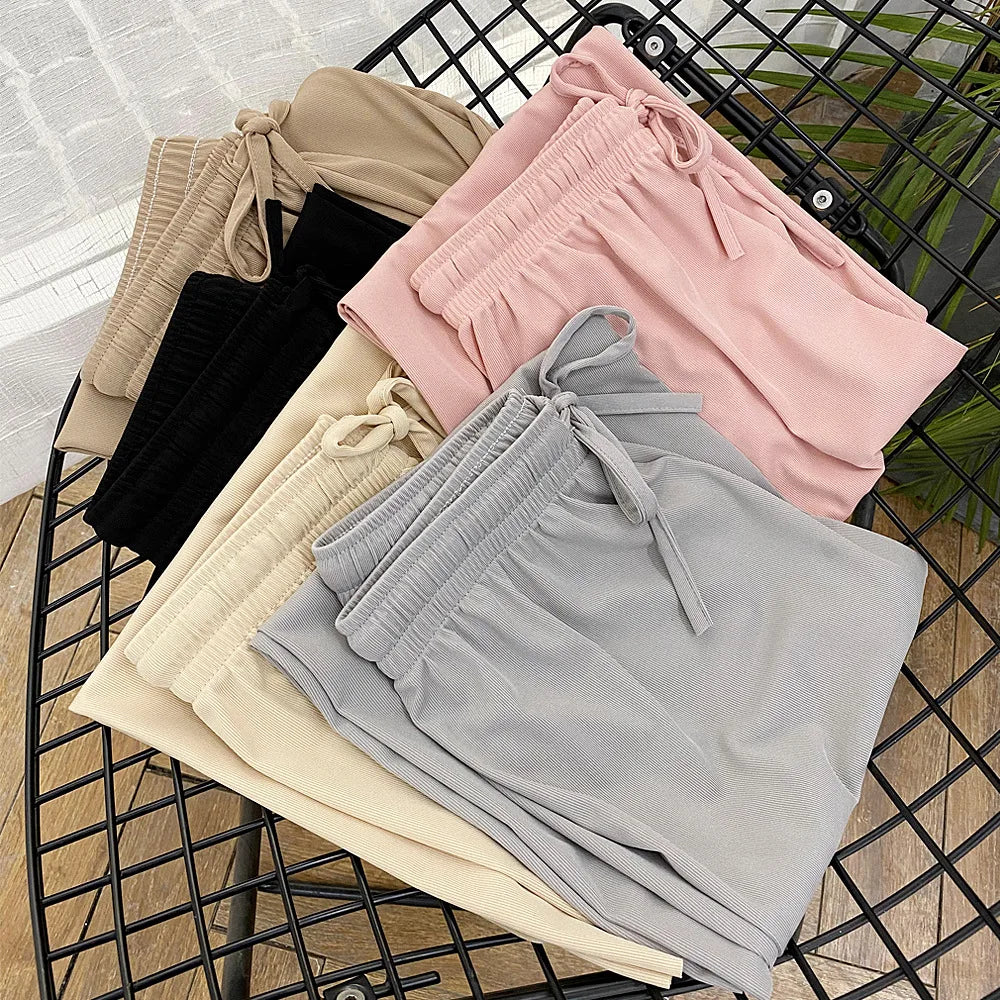 Pantalon Grande Cheville Femme Décontracté Ete | MDN Store