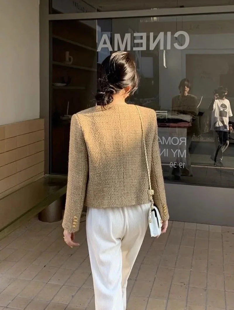 Veste Courte Tweed Poches | MDN Store