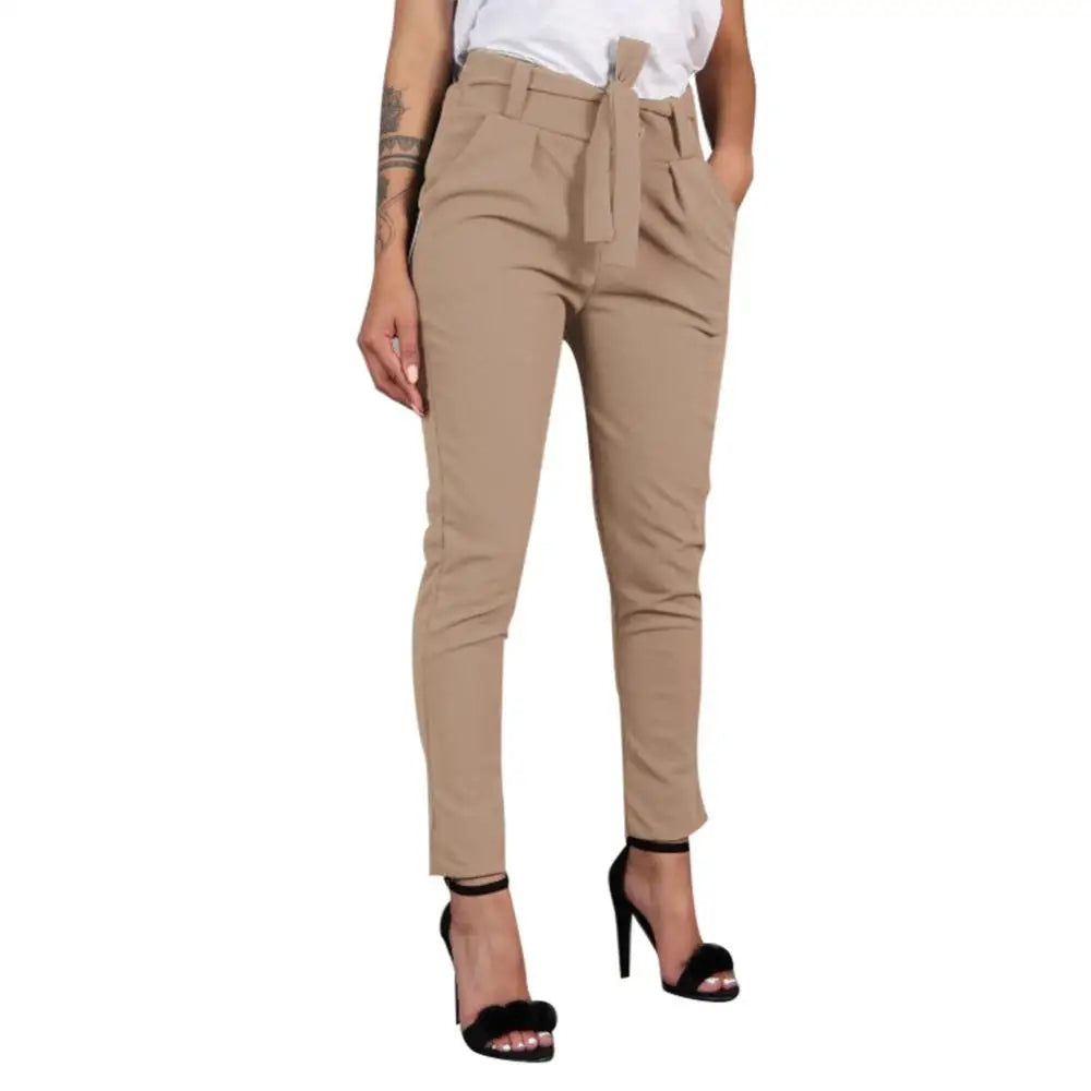 Pantalon Femme Taille Haute Ceinture | MDN Store