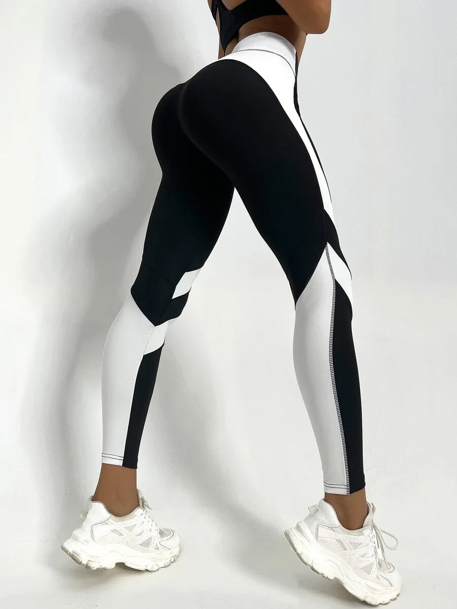 Legging Femme Yoga Bicolore Taille Haute | MDN Store