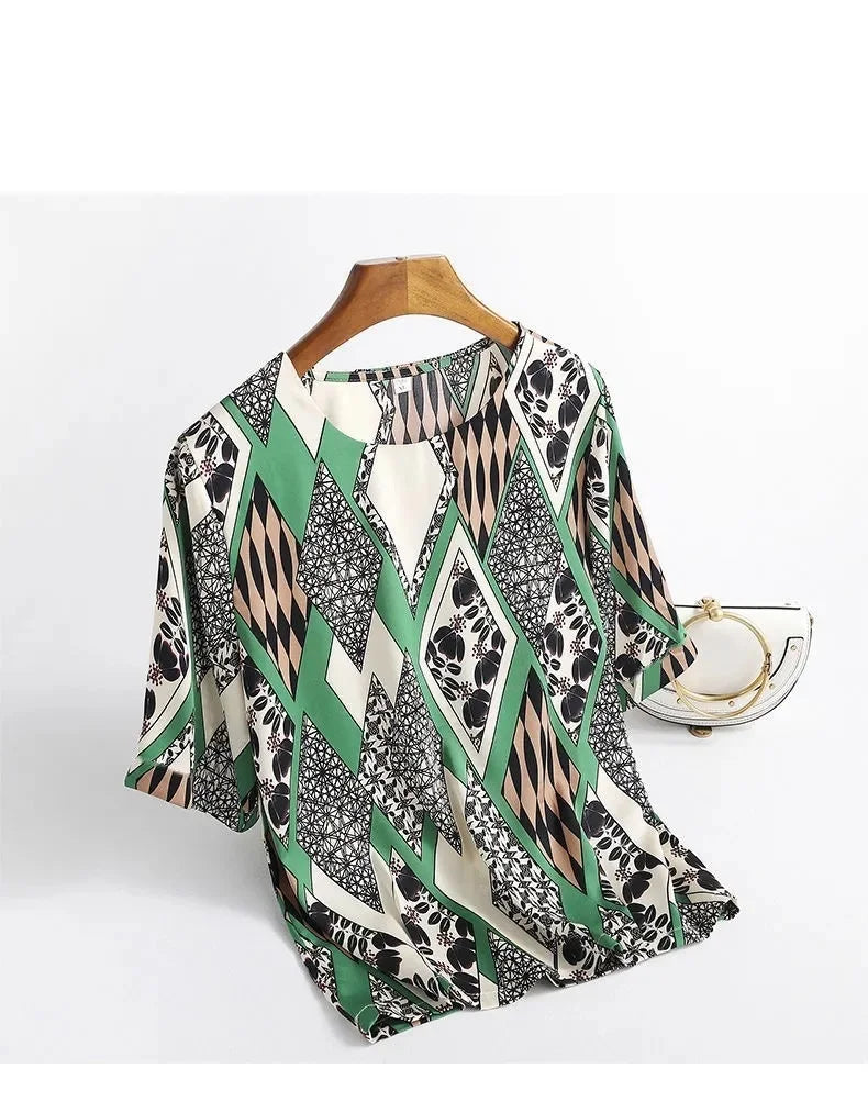 Blouse Fleurie Femme Manches Chauve-Souris Grande Taille | MDN Store 25