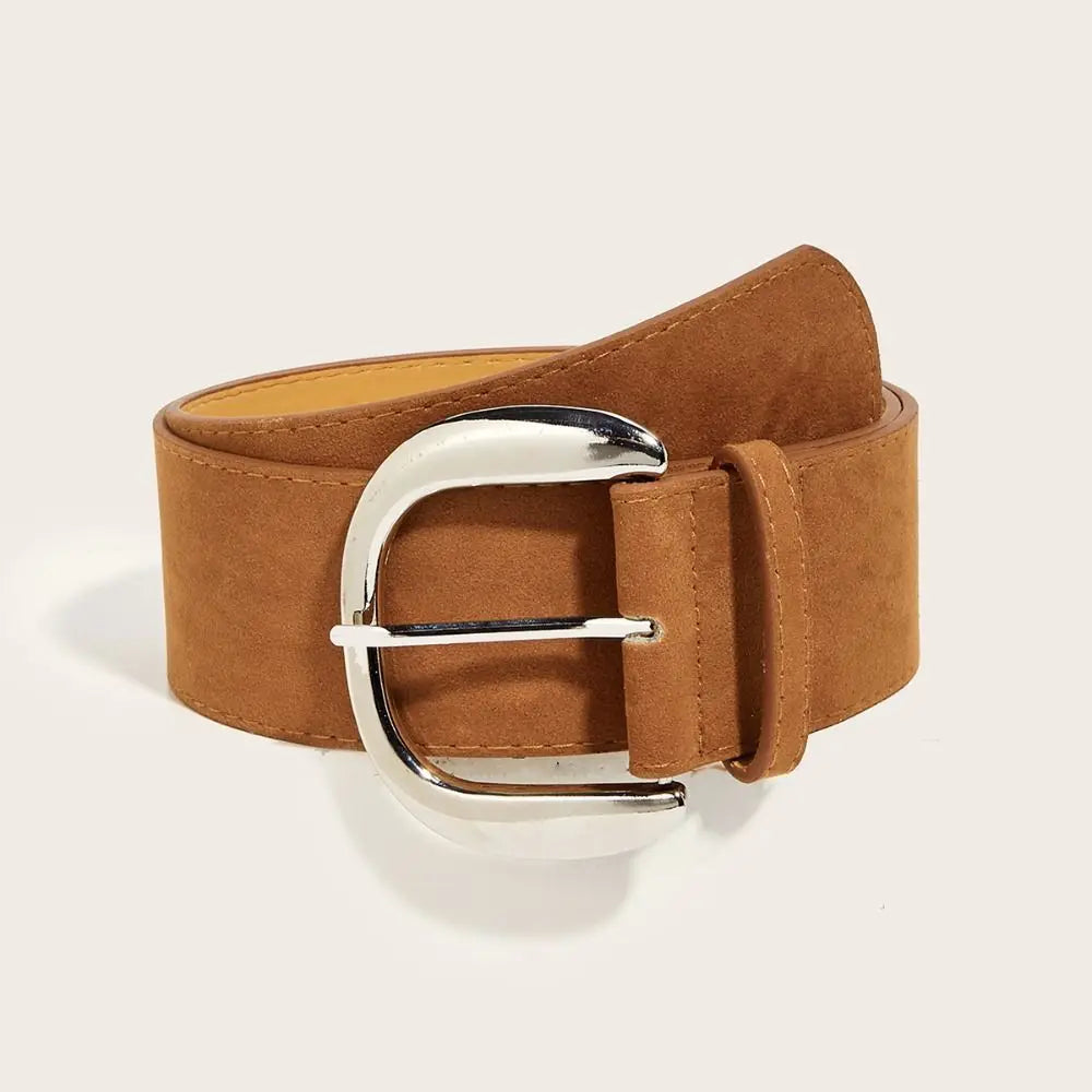 Ceinture Large Cuir Suédé Luxe | MDN Store