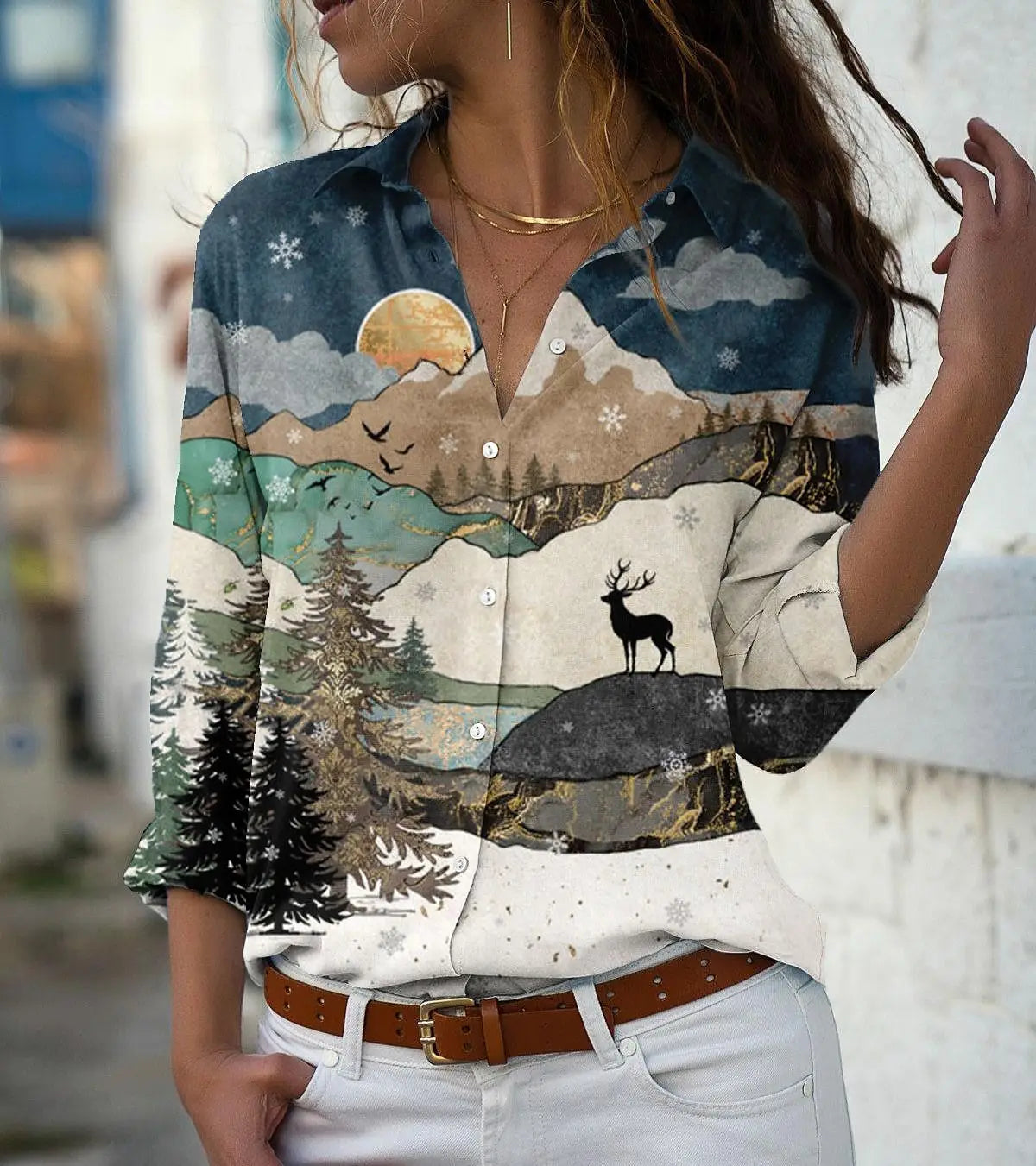 Chemise Loose Femme Manches Longues | MDN Store
