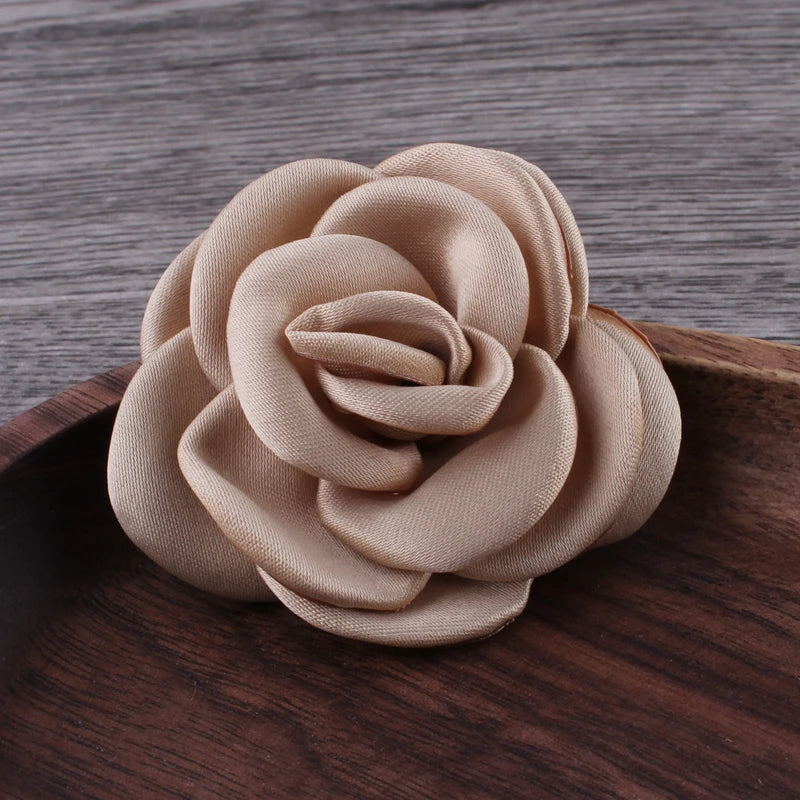 Lot de 10 Fleurs en Satin 6cm - Accessoires Cheveux Mariage | MDN Store