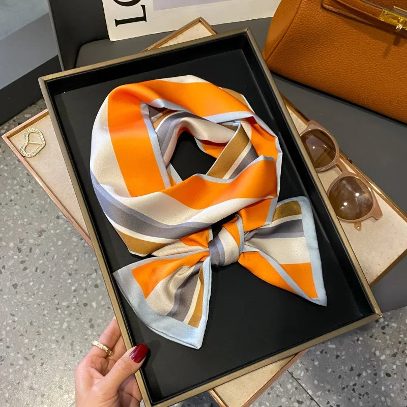 Foulard Soie Long Étroit Femme Cravate | MDN Store