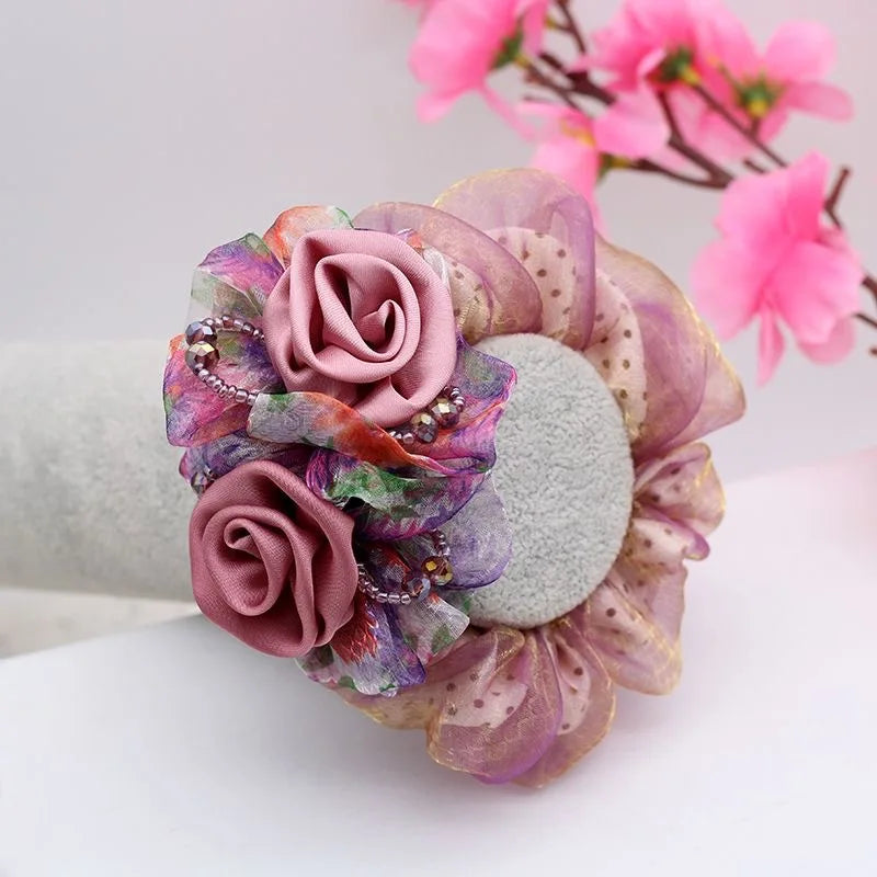 Bandeau Cheveux Fleur Maille Élégant | MDN