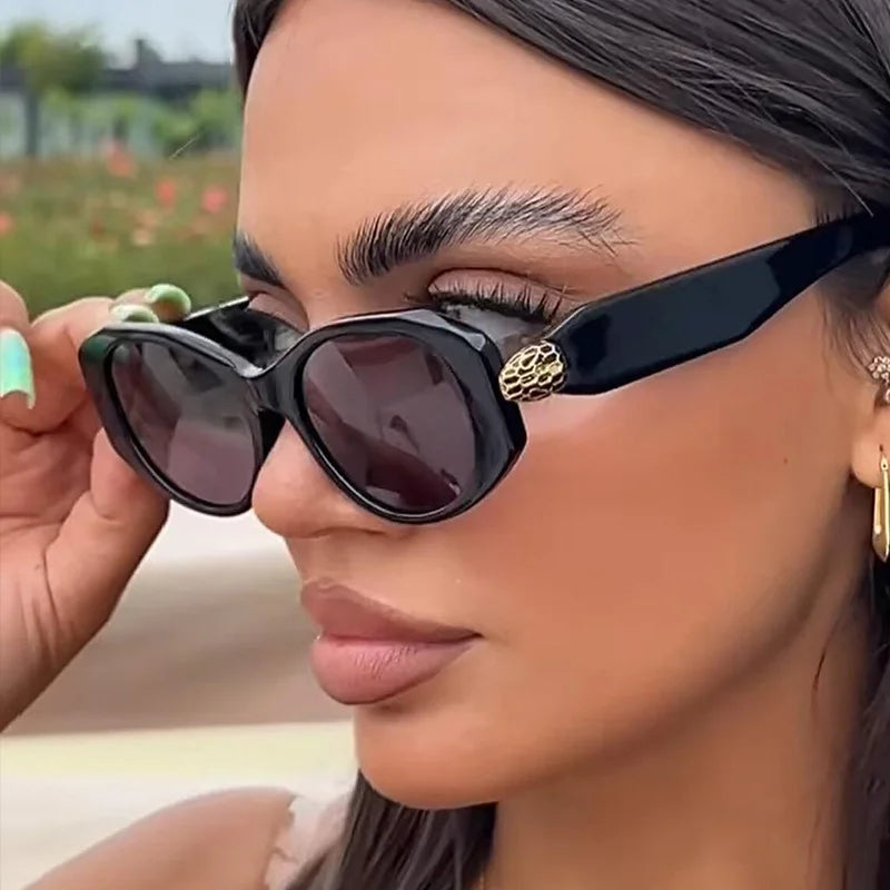 Lunettes Soleil Cat Eye Serpent Métal | MDN Store