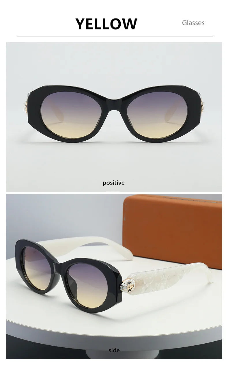 Lunettes Soleil Cat Eye Serpent Métal | MDN Store