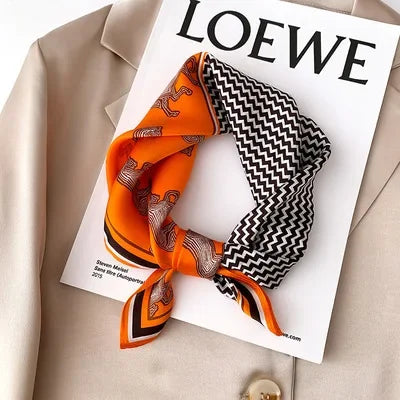 Foulard Carré Soie Naturelle 100% 53cm Femme | MDN Store