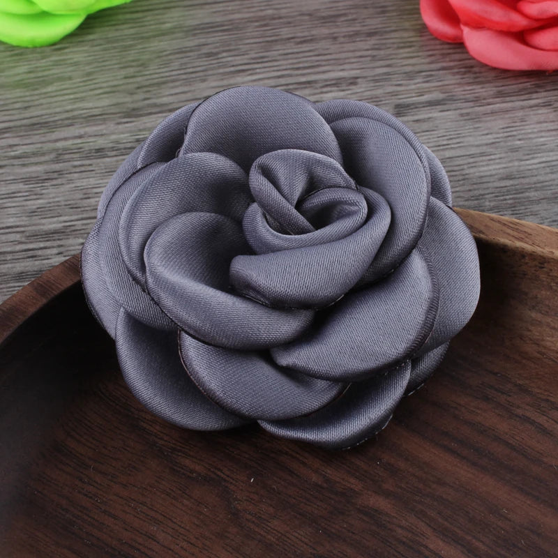 Lot de 10 Fleurs en Satin 6cm - Accessoires Cheveux Mariage | MDN Store