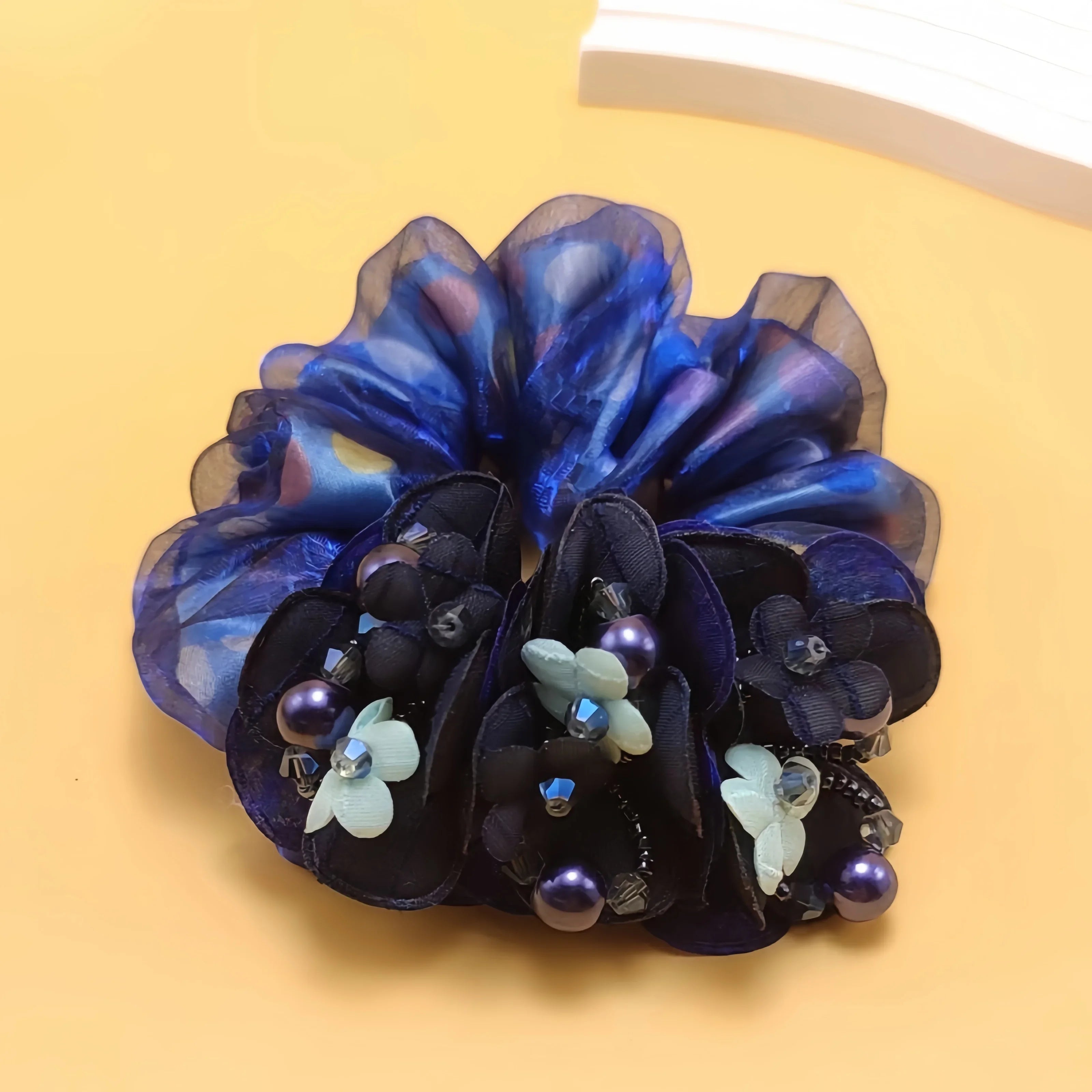 Chouchou 3 Fleurs Perle Élastique | MDN Store