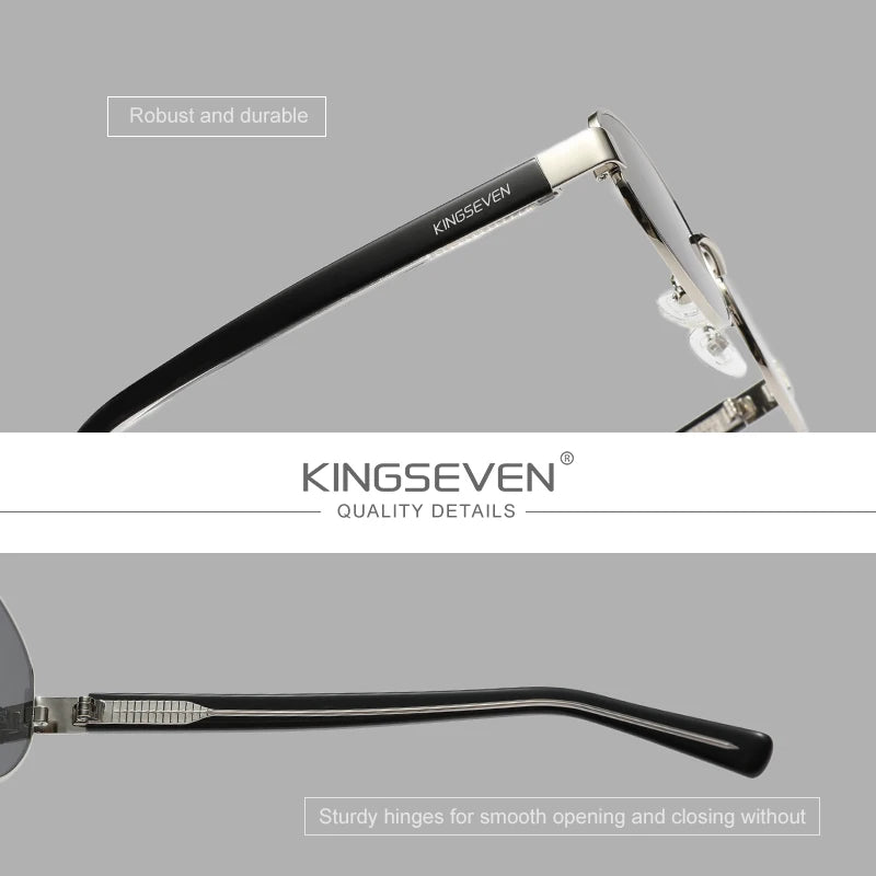 KINGSEVEN Lunettes de Soleil Rétro Ovale Polarisées UV400 Femme Luxe | MDN Store 25