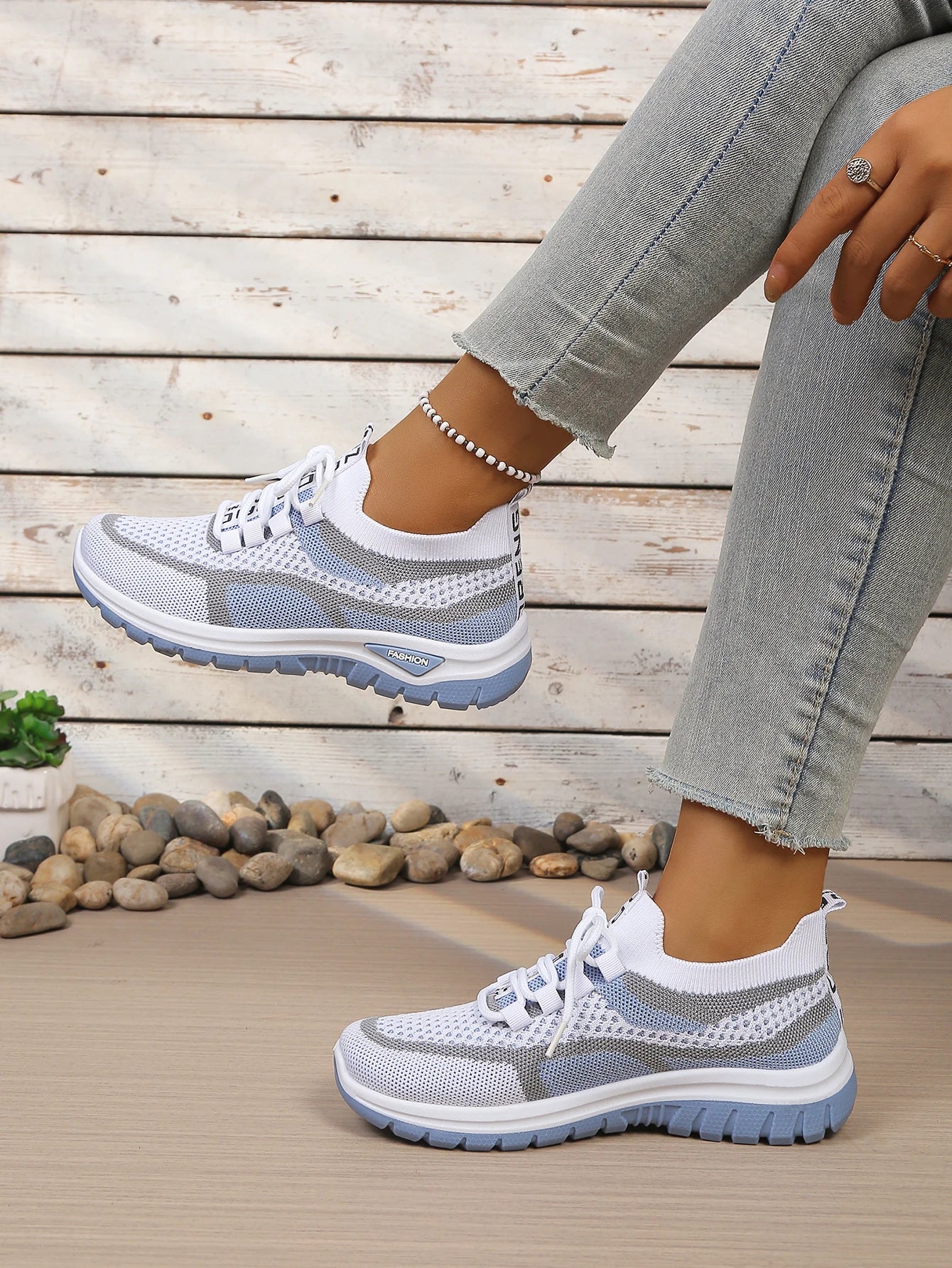 Baskets Bicolores Décontractées Femme Été | MDN Store 25