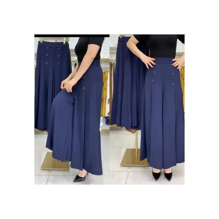 Pantalon Large Femme Anti-Froissage Noir | MDN Store