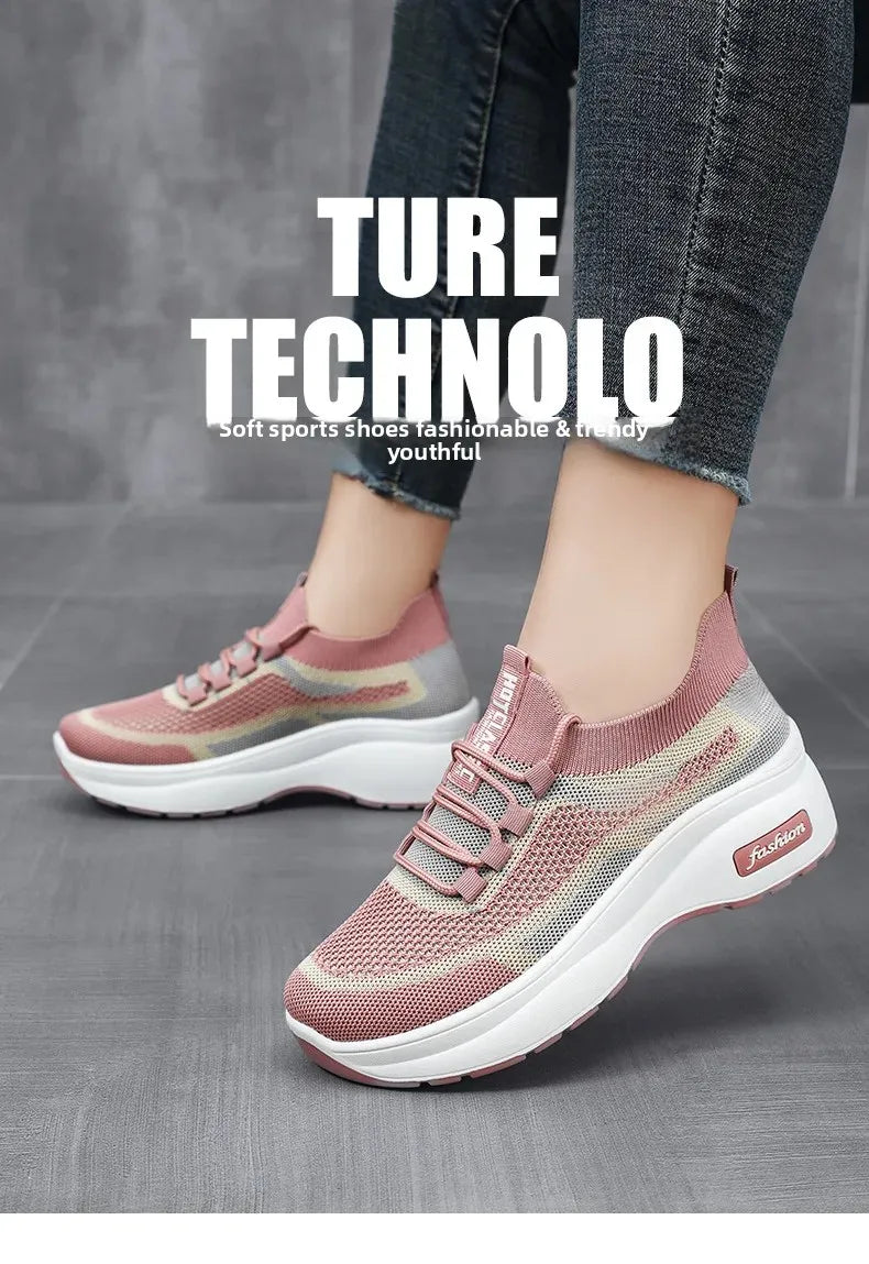 Chaussures Casual Femme Semelle Épaisse Respirantes Confort | MDN