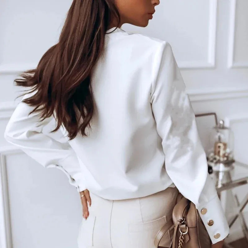 Blouse Femme Col Montant Bureau | MDN Store