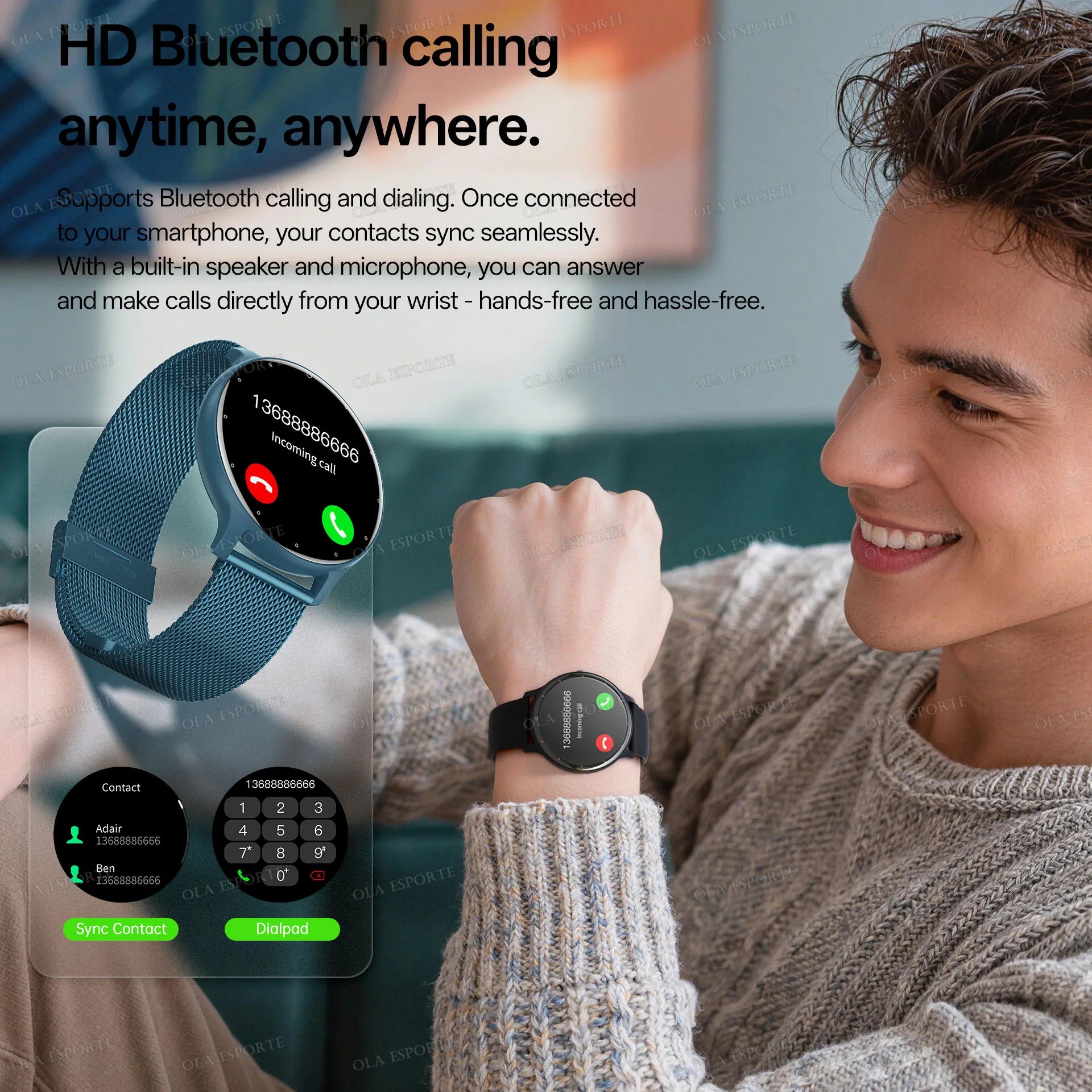 Montre Connectee Sport Fitness Bluetooth 5.3 Ecran 1.46 Pouce IP67 | MDN Store 25