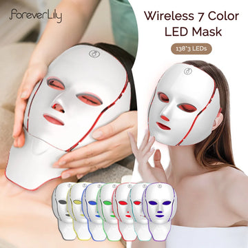 Masque LED Visage Cou 7 Couleurs Anti-Âge Raffermissant | MDN Store