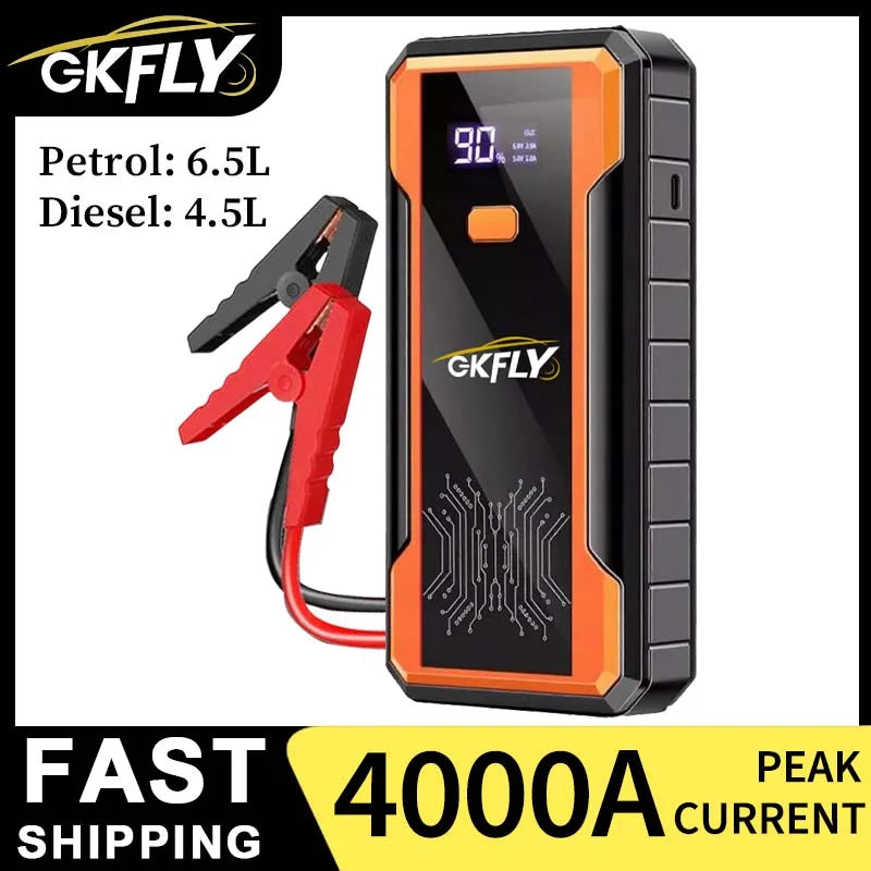 Booster Batterie Voiture 4000A 12V Powerbank Démarrage | MDN Store