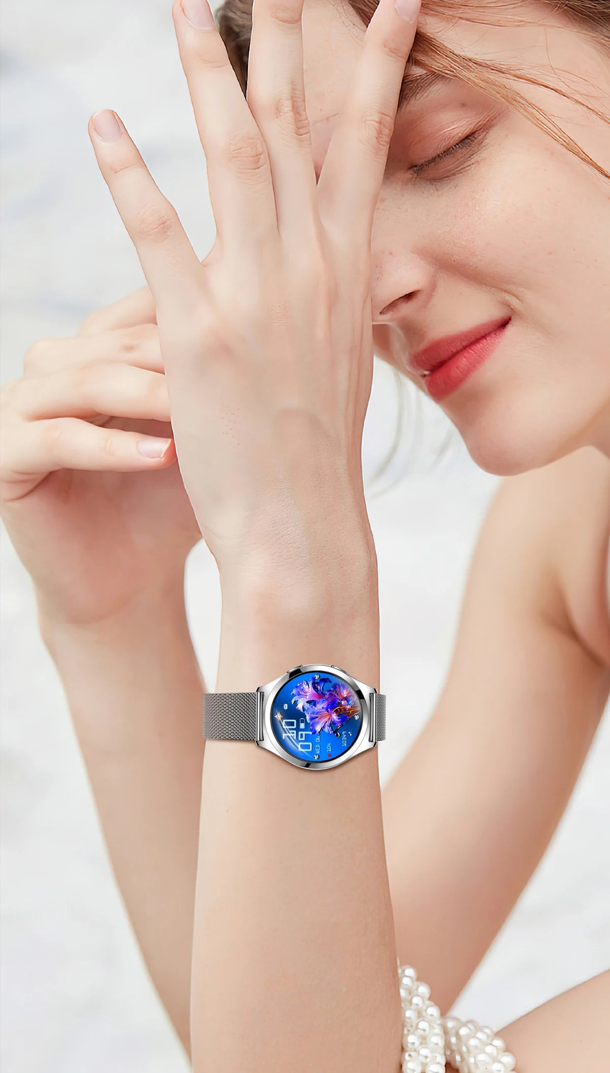 Montre Connectée Femme Luxe 1.27" Boussole IP68 | MDN Store