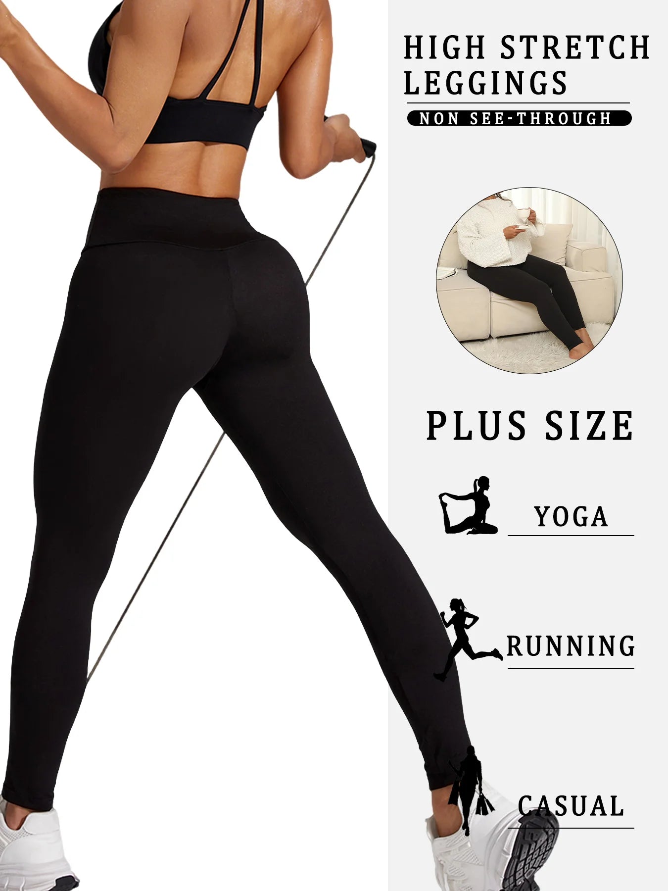 Legging Femme Grande Taille Super Doux | MDN Store
