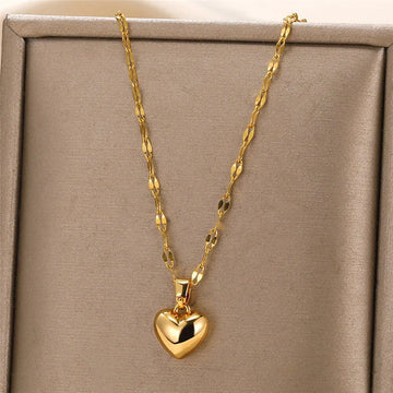 Collier Coeur Amour Pendentif Simple Chaine Femme | MDN Store 25