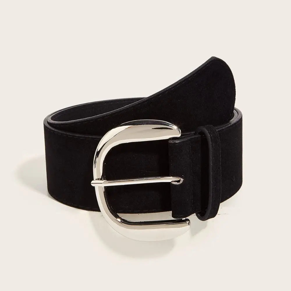 Ceinture Large Cuir Suédé Luxe | MDN Store