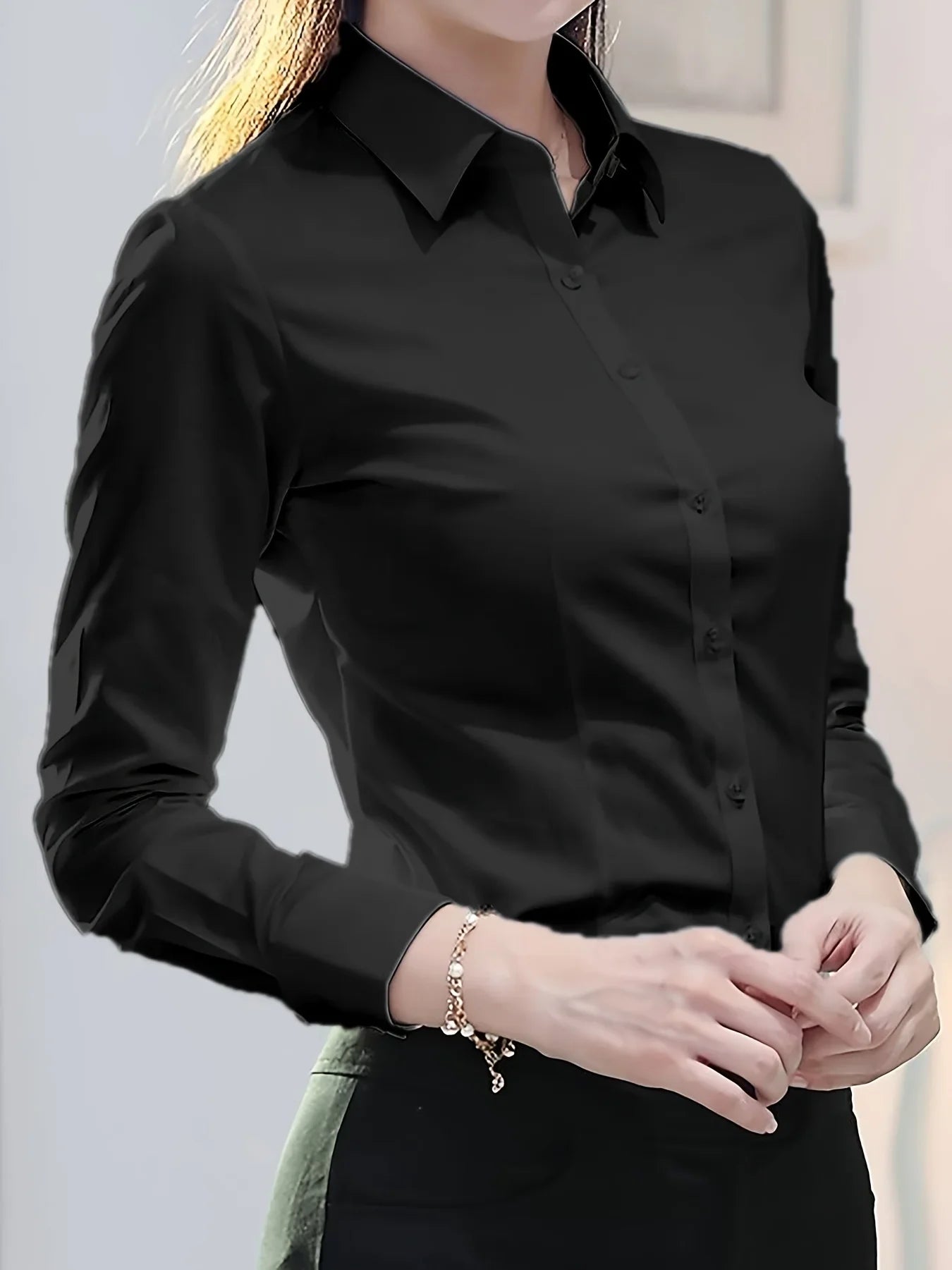 Chemise Femme Coréenne Ajustée Bureau | MDN