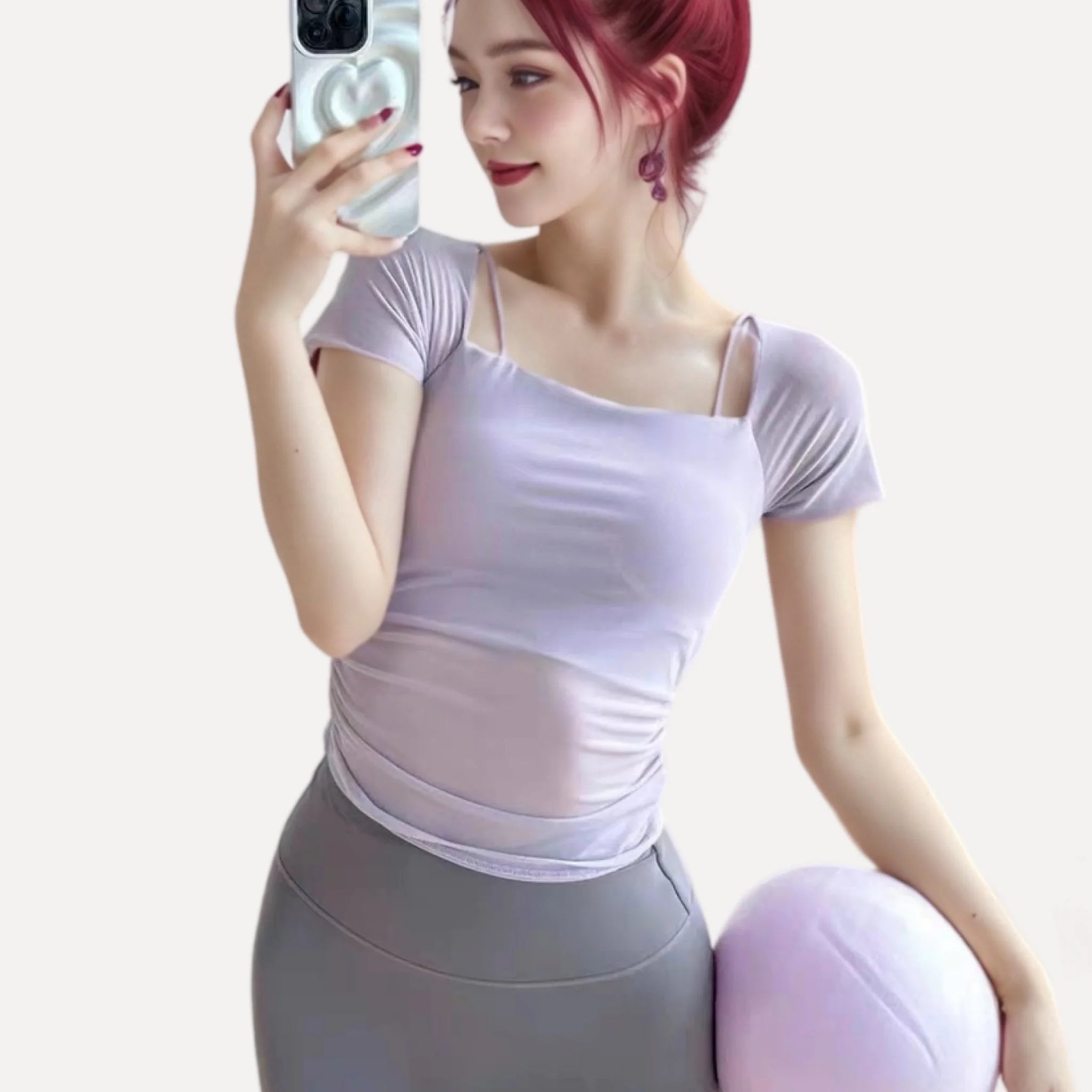 Top Yoga Femme Coussinets Mesh Pilates Fitness Gym | MDN Store