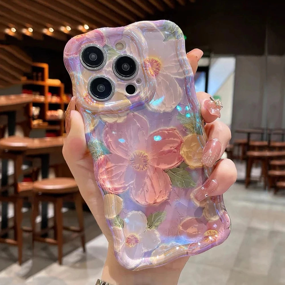 Coque iPhone Peinture Fleurs Rétro - 16 15 14 13 12 Pro Max | MDN Store