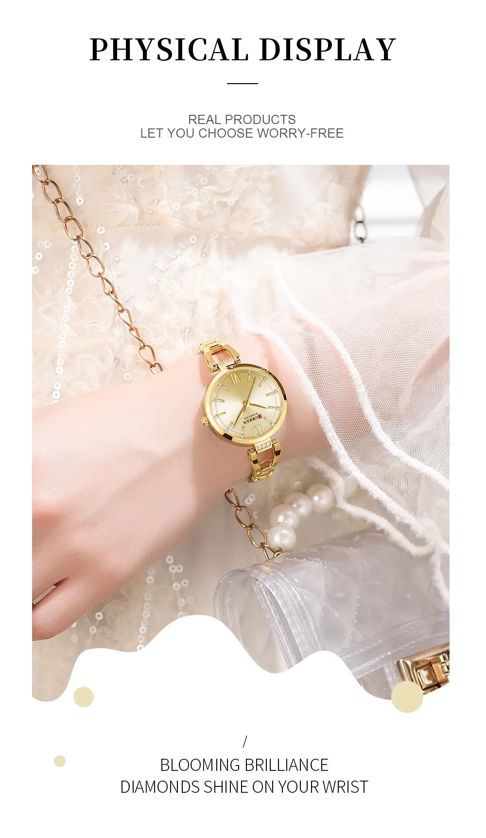 Montre Quartz Femme Acier Inoxydable Elegante Bracelet Fashion | MDN Store 25