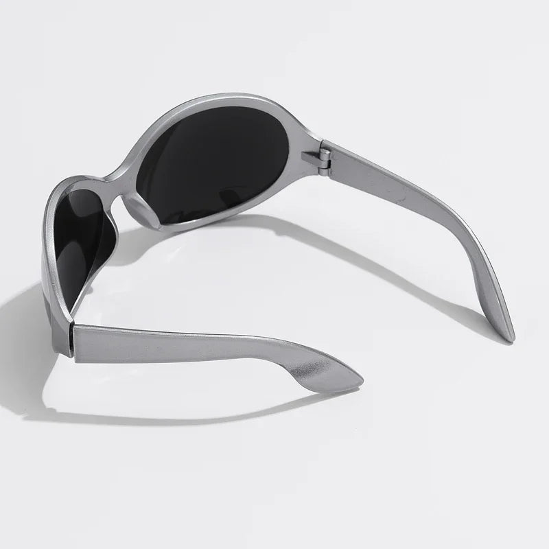 Lunettes de Soleil Style Années 2000 Punk Ovales UV400 | MDN Store