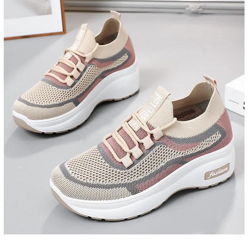 Chaussures Casual Femme Semelle Épaisse Respirantes Confort | MDN