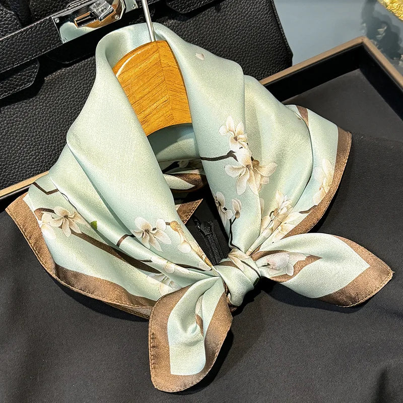 Foulard Carré Soie Naturelle 100% 53cm Femme | MDN Store