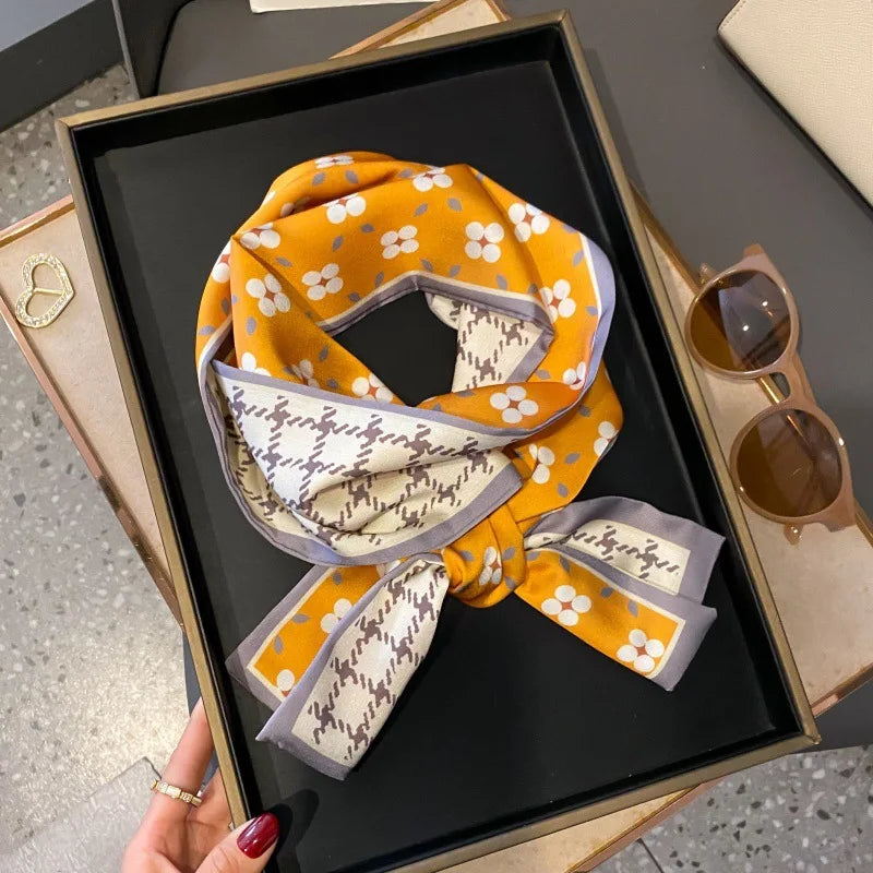 Foulard Soie Long Étroit Femme Cravate | MDN Store