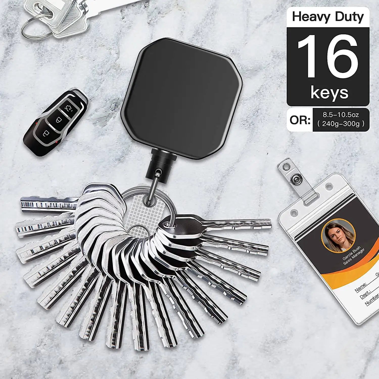 Porte-Clés Rétractable Badge Clip | MDN Store