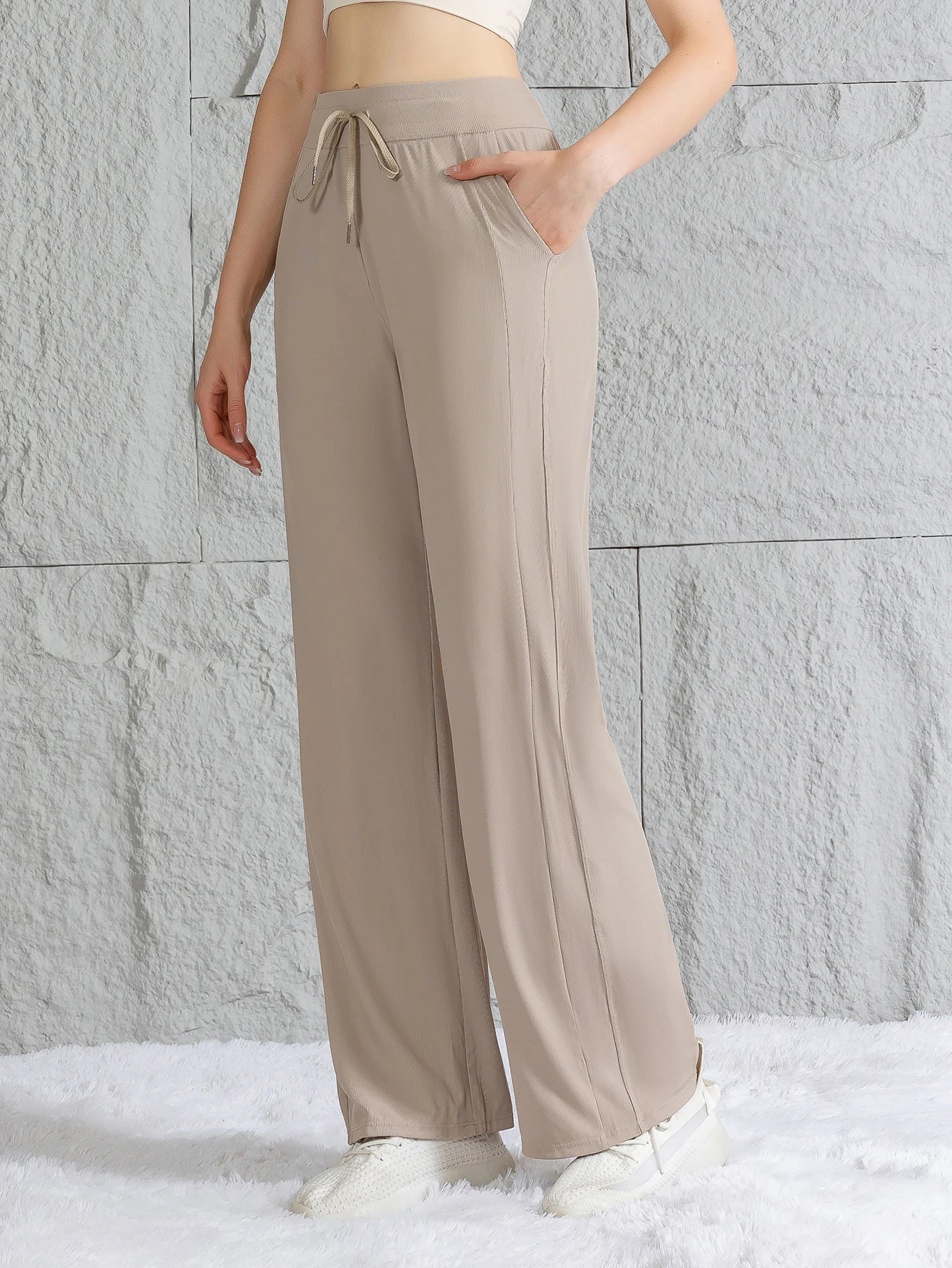 Pantalon Large Soie Glacée Été Femme | MDN Store