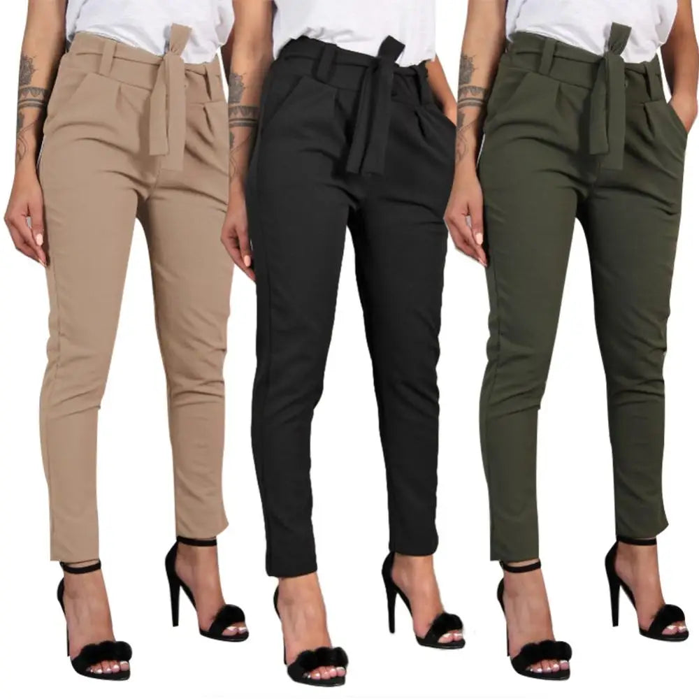 Pantalon Femme Taille Haute Ceinture | MDN Store
