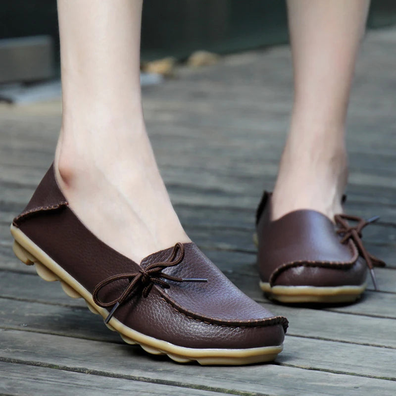 Ballerines Cuir Nœud Papillon Grande Taille | MDN Store