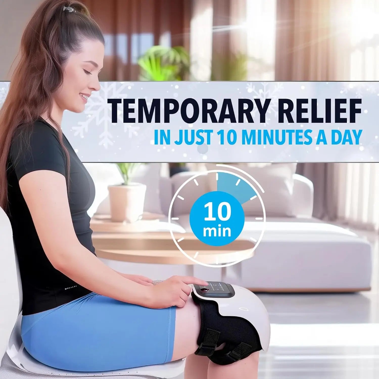Masseur Genoux Sans Fil Infrarouge LED Thérapie Chaleur | MDN Store