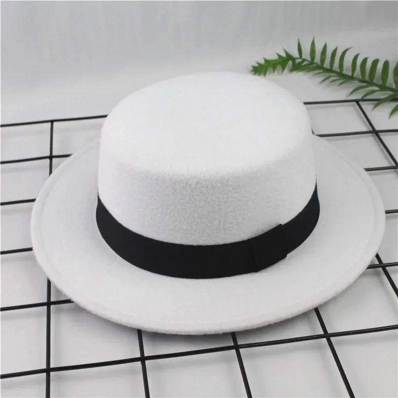 Chapeau Plat Vintage Laine Britannique | MDN