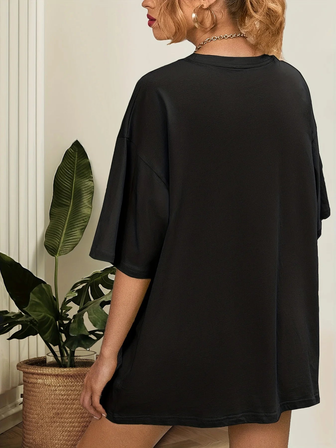 T-shirt Coton Rose Imprimé Femme | MDN