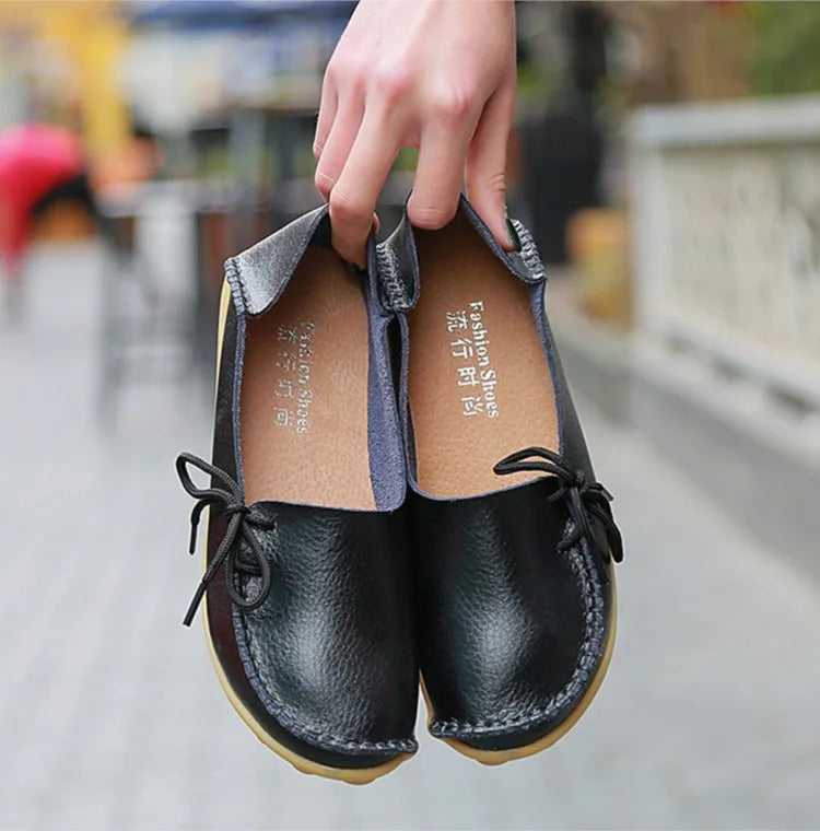Ballerines Cuir Nœud Papillon Grande Taille | MDN Store