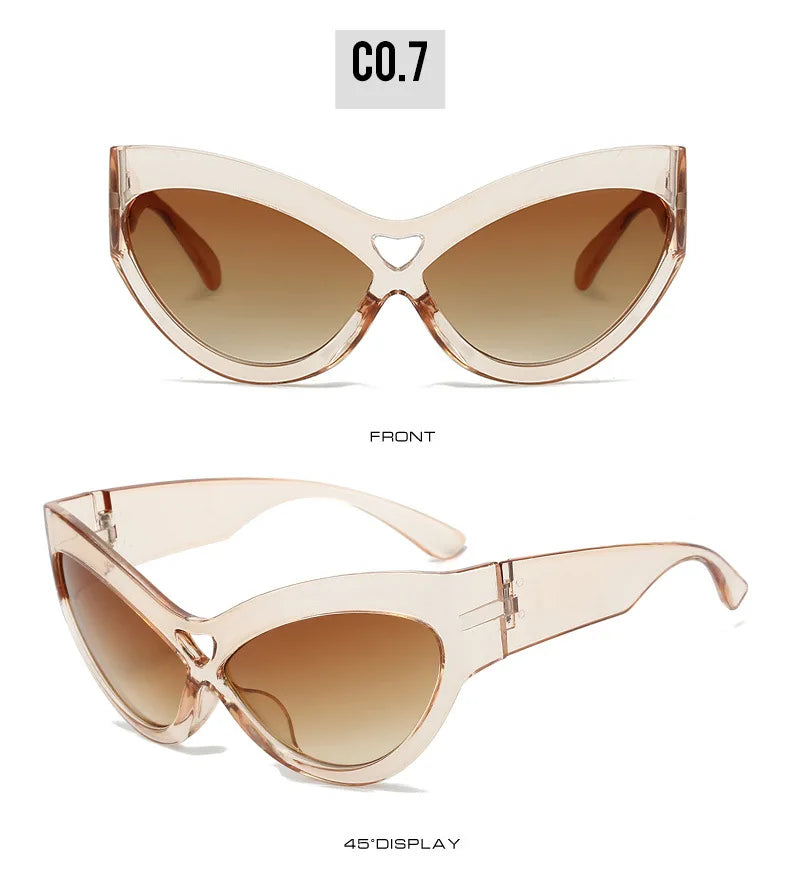 Lunettes de Soleil Cat Eye Papillon Y2K UV400 - Femme | MDN