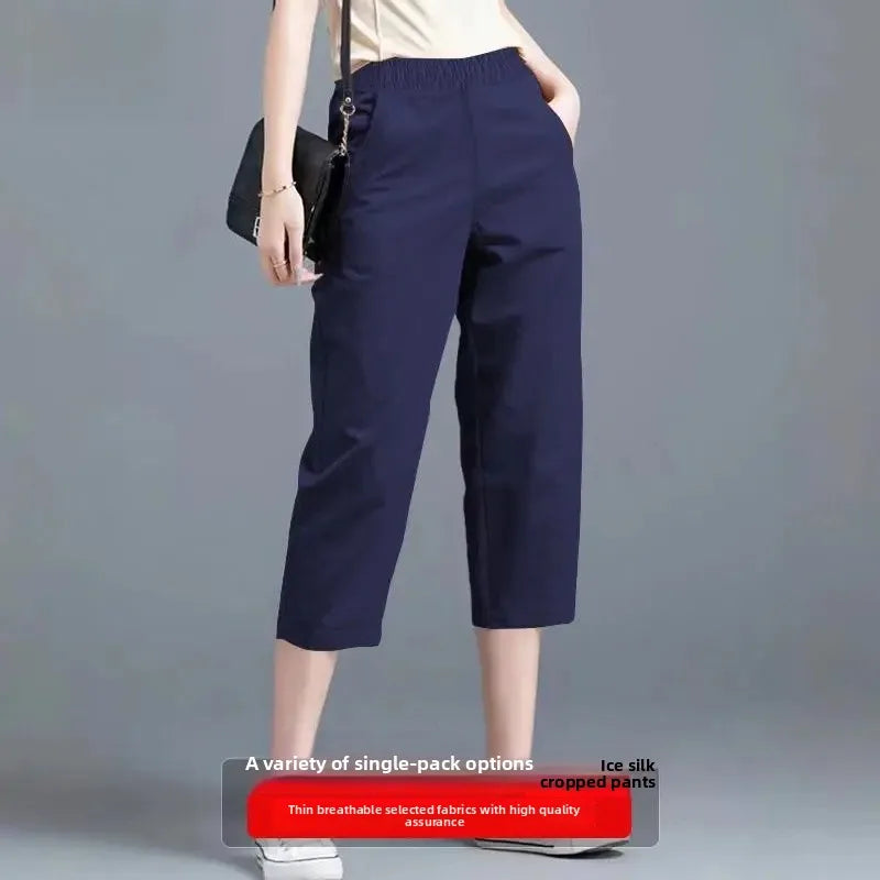 Pantacourt Large Soie Glacée Été Femme | MDN Store