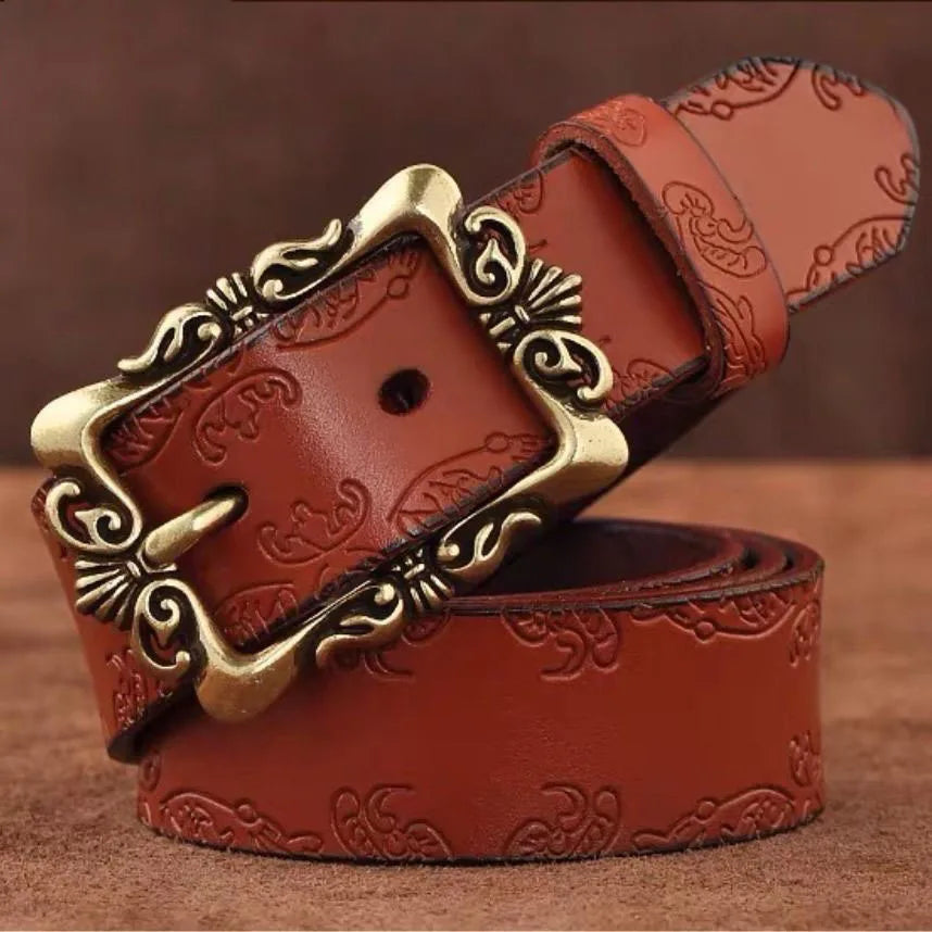Ceinture Large Cuir Femme Retro Style Coreen | MDN Store 25