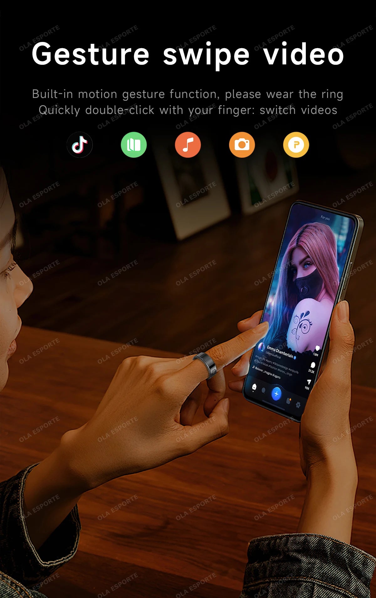 Bague Connectée Écran Tactile | MDN