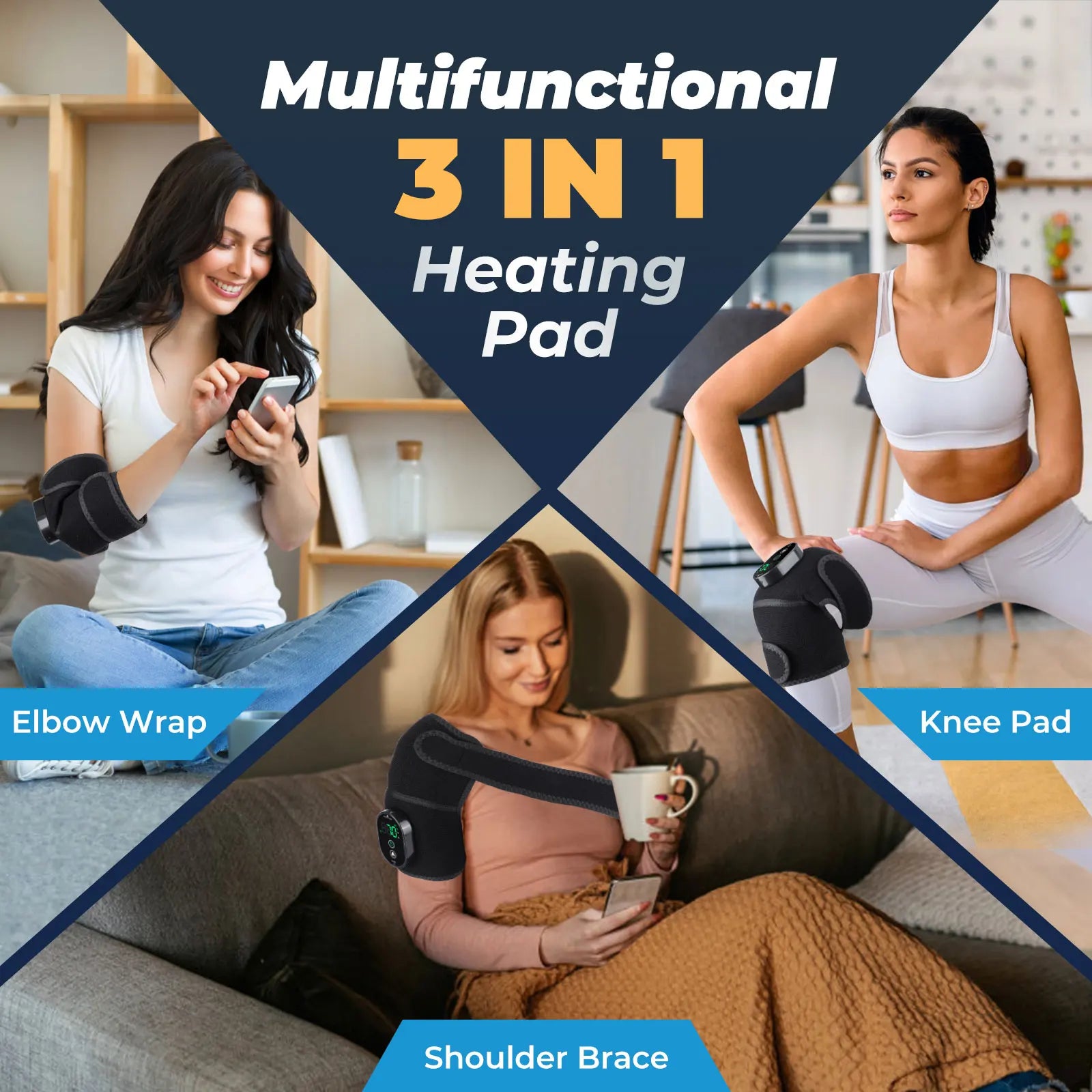 Protection Chauffante Sans Fil Épaule Genou Coude | MDN Store